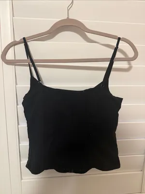 Reformation Black Spaghetti-Strap Corset Camisole thumbnail 2