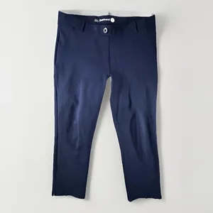 Betabrand Dress Pant Yoga Pants Women L‎ Navy Blue Straight Leg Stretch W0249-NY thumbnail 2