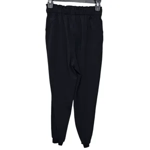 Lululemon‎ Stretch High Rise Jogger Women's Size 4 Full Length Drawstring Black thumbnail 4