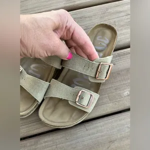 Target Faux Suede Double Strap Sandals🌷🌷 thumbnail 8