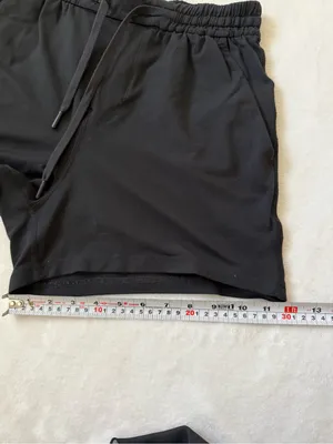 Lululemon Men’s Soft Jersey Shorts 5” Black Athleisure Drawstring Casual Size XS thumbnail 7