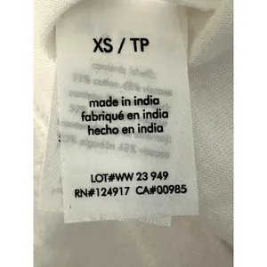 WeWoreWhat White Crew Neck T Shirt Short Sleeve XS NWOT Classic Minimalist Chic thumbnail 10
