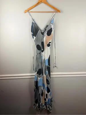 New Anthropologie Conditions Apply Harold Slip Maxi Dress size XS thumbnail 10