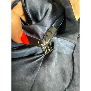NWT Lulus Zimri Navy Satin Halter Mini Dress Party Wedding Cocktail Classy XXS thumbnail 6