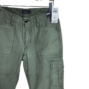 Abercrombie Fitch Ames Slim Boyfriend Cargo Pants‎ Olive Green Size 25 thumbnail 3