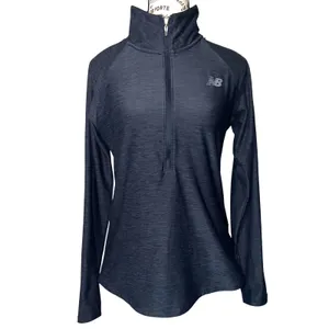 New Balance Sport Spacedye Blue Gray Half Zip Pullover Small‎ EUC thumbnail 2