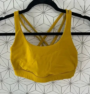 Lululemon Mustard Energy Bra thumbnail 1