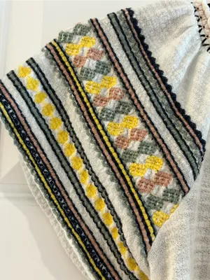 Lucky Brand Embroidered Peasant Top White Size 1X thumbnail 12
