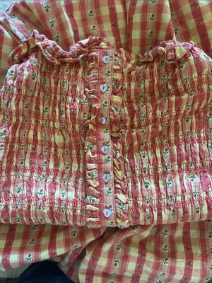 Damson Madder Grace Squareneck Midi Dress US Size 8 thumbnail 7