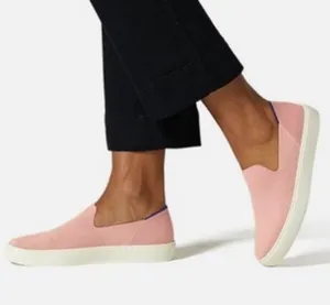 rothy’s RETIRED RARE the sneaker coral pink slip-on shoes limited edition 8 thumbnail 1