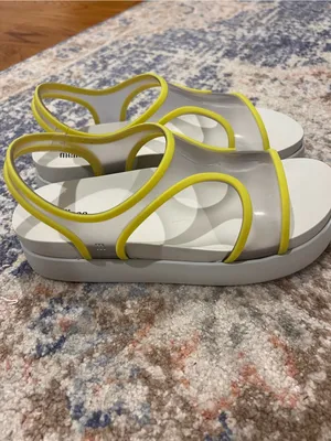 Melissa Jelly Sandals with Green Trim thumbnail 2