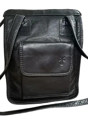 FRYE Leather Leather Vertical Shoulder Bag Black thumbnail 1