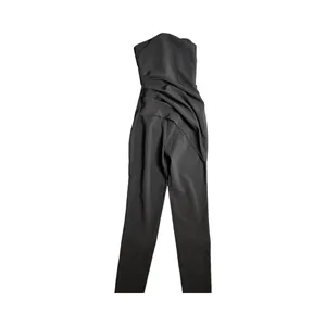 House of CB Leonida‎ Black Strapless Jumpsuit Size: S thumbnail 2