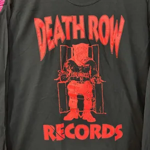Death Row Records Electric Chair Inmate Logo Long Sleeve XL thumbnail 2