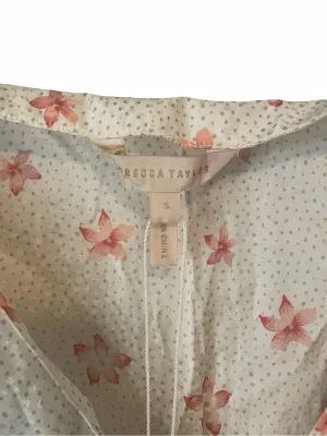 NWT Rebecca Taylor Maui Floral Silk Blend Smocked Dress S thumbnail 7