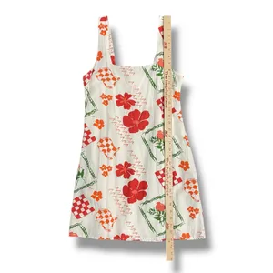 Japna Linen‎ Blend Floral Smocked Back Sundress Women’s L Summer thumbnail 4