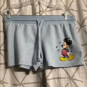 Disney Light Blue Mickey Mouse Women's Shorts thumbnail 2