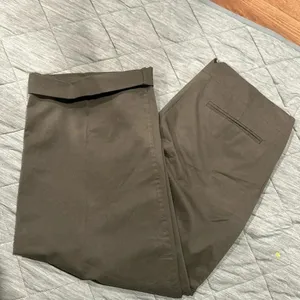 Theory Womens Pants Wide Leg 6 Olivo Color Its Have Tiny Spots See Pictures New‎ thumbnail 5