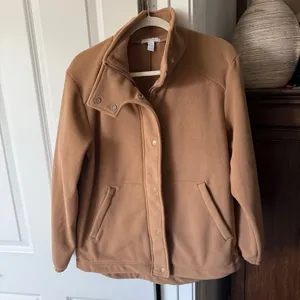 Beyond Yoga Urban Explorer fleece‎ jacket deep tan thumbnail 2