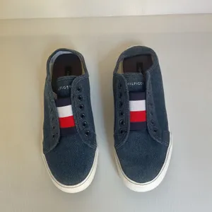 Tommy Hilfiger Women’s Denim Slip On Mule Sneakers Size 5.5 Blue Flag Logo thumbnail 3