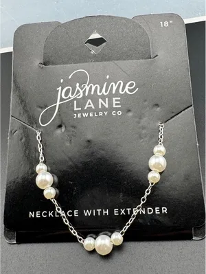 Jasmine Lane Pearl Accent Necklace with Extender, 18" thumbnail 1