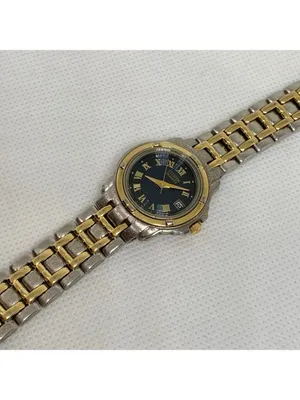 Citizen women’s watch vintage two tone date date quartz 6010-s53051 running thumbnail 8