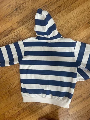 Happy Camp3r Indigo Stripe Hoodie 🩵 BRAND NEW thumbnail 4