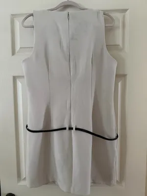 New Without Tags Abercrombie Belted Cream Dress thumbnail 3
