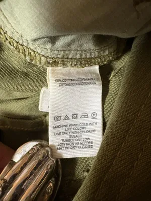 -FREE PEOPLE Cindy Utility Shorts Womens Size 4 Green Belted Paper Bag Waist thumbnail 5