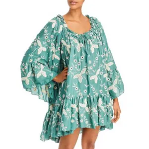 Charina Sarte Resort Mini Dress Green thumbnail 2
