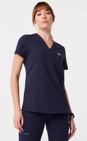Figs Catarina One Pocket Scrub Top Navy Blue Size XL thumbnail 1