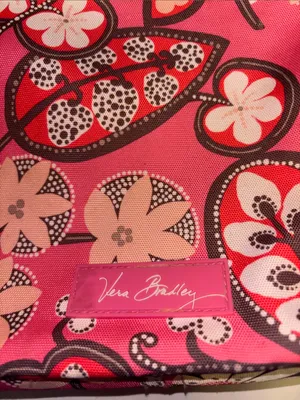 Vera Bradley Lighten Up Slim Crossbody Bag In Retired Blush Pink Floral Design thumbnail 4