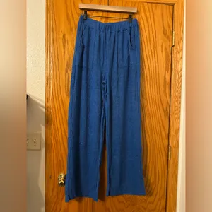 Retreat Wide Leg Waffle Knit Soft Lounge Pants - NWOT - Size L thumbnail 2