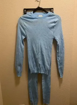 Vintage Helly Hansen Snowflake Long John Set. thumbnail 1