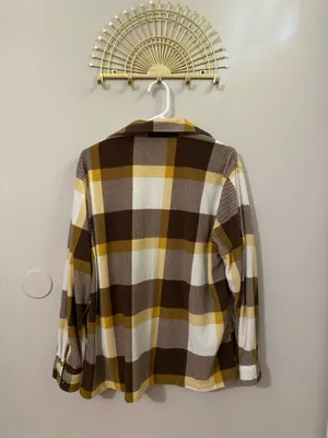 Flannel Plaid Button Down Shirt Multiple Size L thumbnail 2