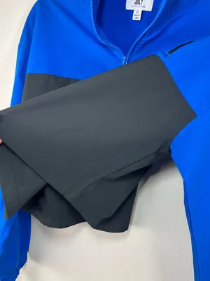 Juicy Couture 1/4 Zip Windbreaker Pullover Jacket Blue Black Stretch Y2K Fall XS thumbnail 8