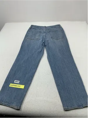 Woman’s Old Navy OG Loose High Rise Straight Stretch Medium Wash Blue Jeans 12 thumbnail 2