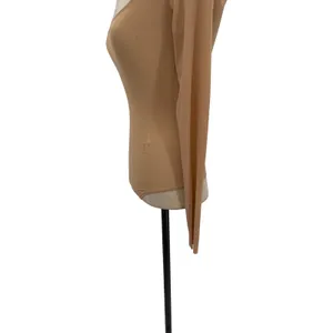 Skims‎ Jelly Sheer Long Sleeve Scoop Neck Thong Bodysuit Clay Nude XS NWT thumbnail 7