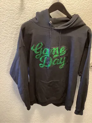 Hanes Black Hoodie with EcoSmart Label thumbnail 1