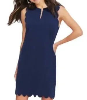 Vineyard Vines Navy Scallop Dress thumbnail 1
