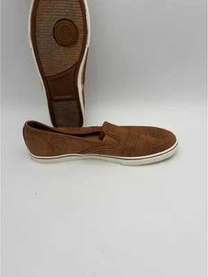 RLL Lauren Ralph Lauren Janis Woman’s 8 Brown Woven Slip-On Shoes thumbnail 2