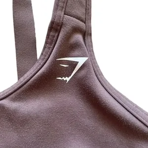 Gymshark Chocolate Brown Womens Sports Bra SZ S thumbnail 2