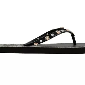 Juicy Couture Black Sandals with Gold Floral Design Size 7 thumbnail 15