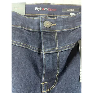 NWT Style & Co. Mid-Rise Ankle Jeans - Women's Plus 20W - Dark Wash thumbnail 7