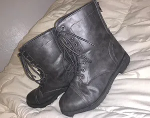 Combat Boots Gray Size 6.5 thumbnail 2