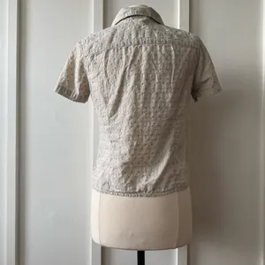 Classic Elements Petite Embroidered Button Up Top thumbnail 4