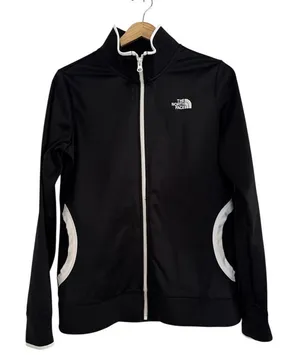 The North Face Black Jacket with White Trim thumbnail 1