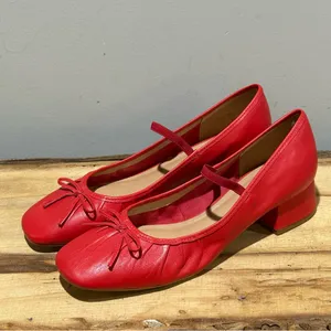 Maeve Red‎ Double Strap Mary Janes Size 10-10.5 A48 thumbnail 2