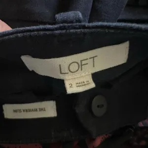 Loft navy business casual Riviera slim 2 minimalist slacks thumbnail 2
