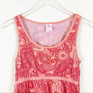 Isaac Mizrahi Peach Summer Paisley Dress thumbnail 7